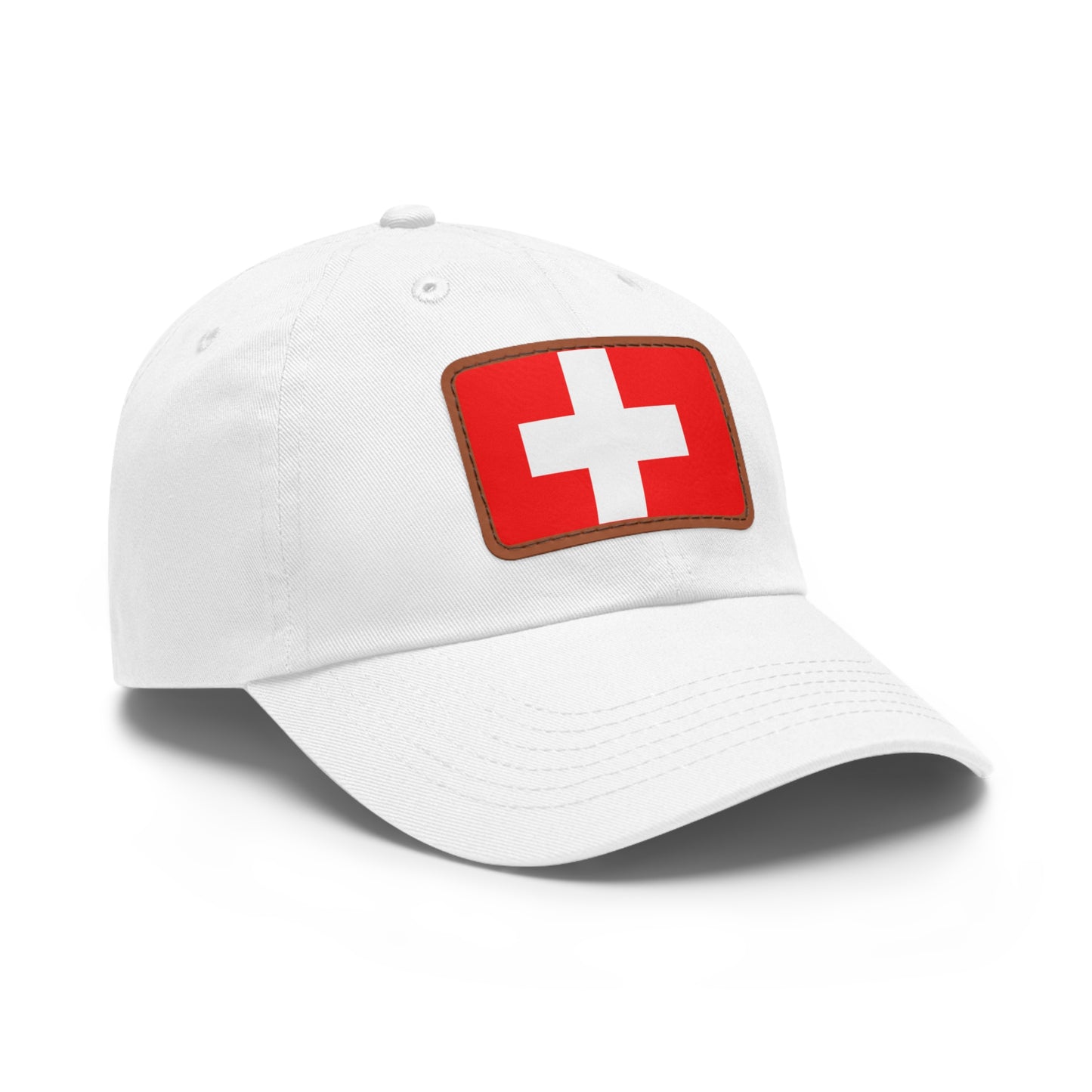 Switzerland Leather Patch Hat