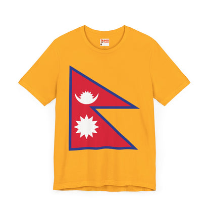 Nepal Flag on T-shirt