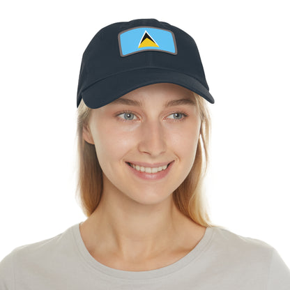 Saint Lucia Leather Patch Hat