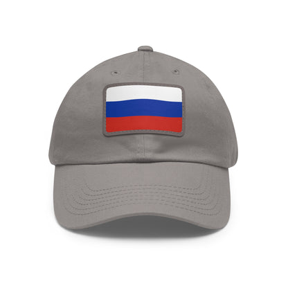 Russia Leather Patch Hat