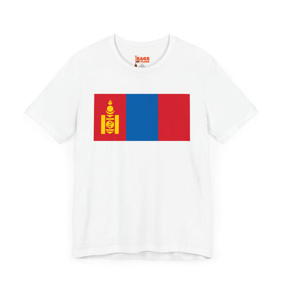 Mongolia Flag on T-shirt