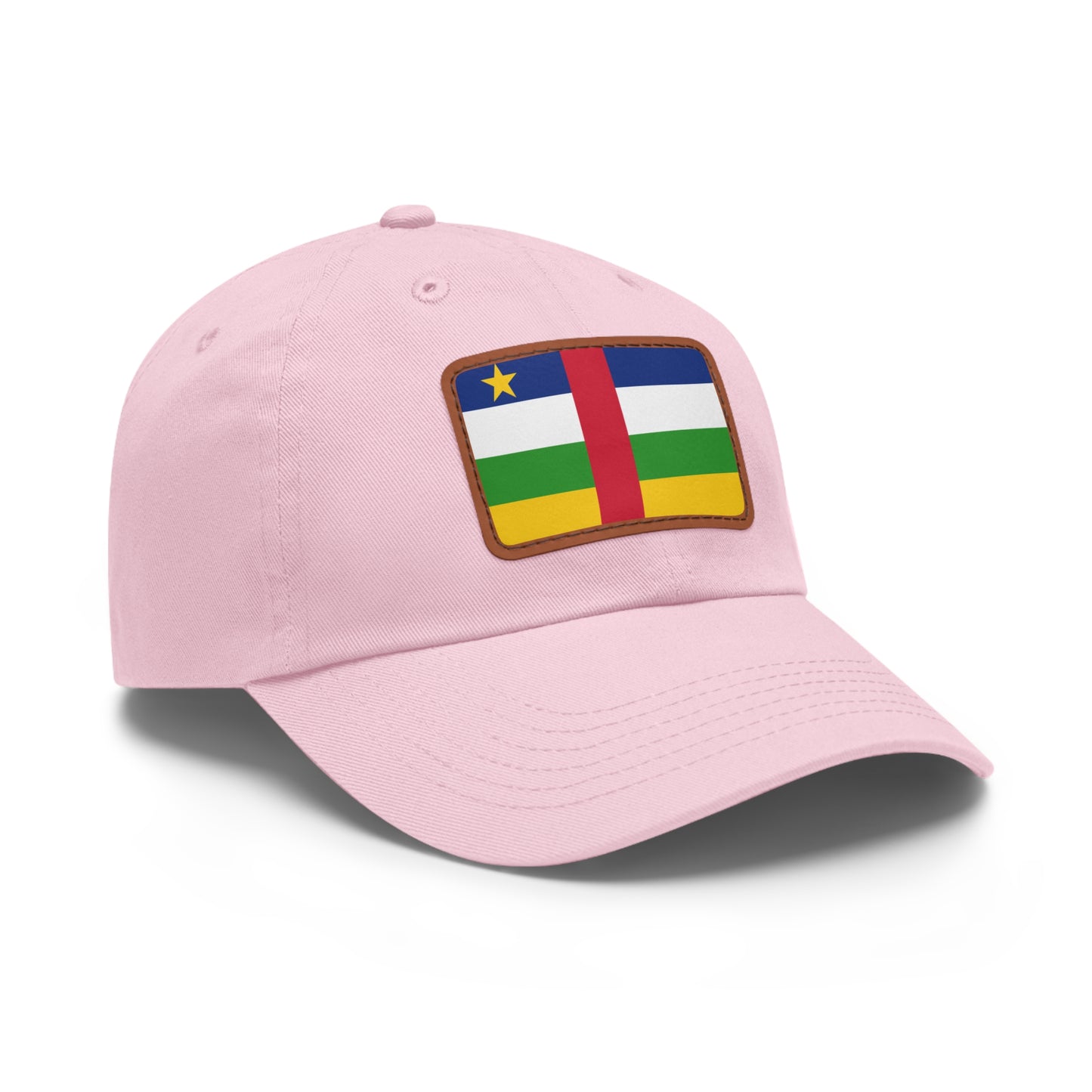 Central African Republic Leather Patch Hat