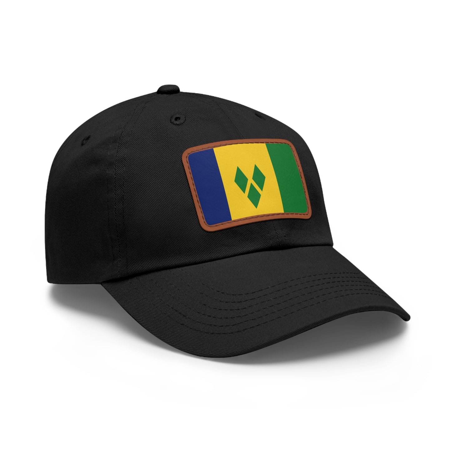 Saint Vincent and the Grenadines Leather Patch Hat