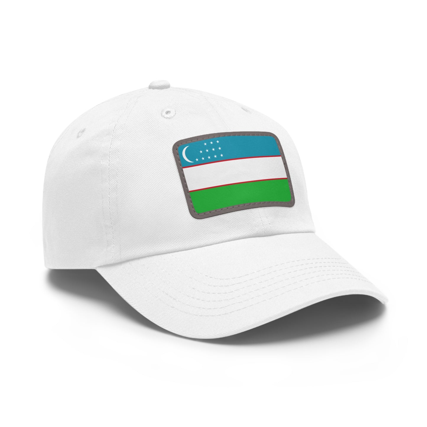 Uzbekistan Leather Patch Hat
