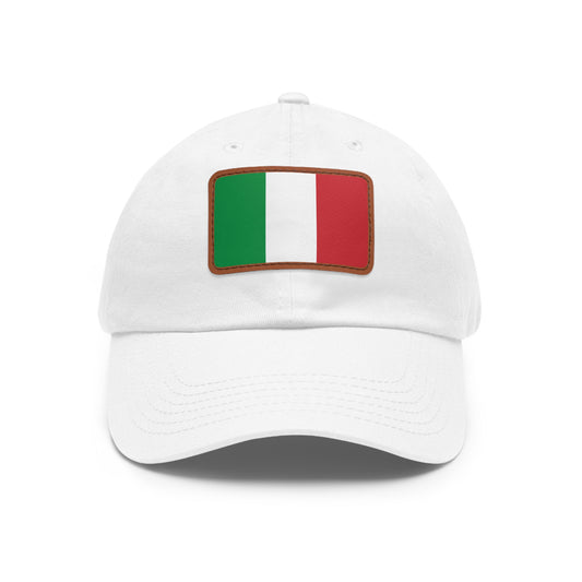 Italy Leather Patch Hat