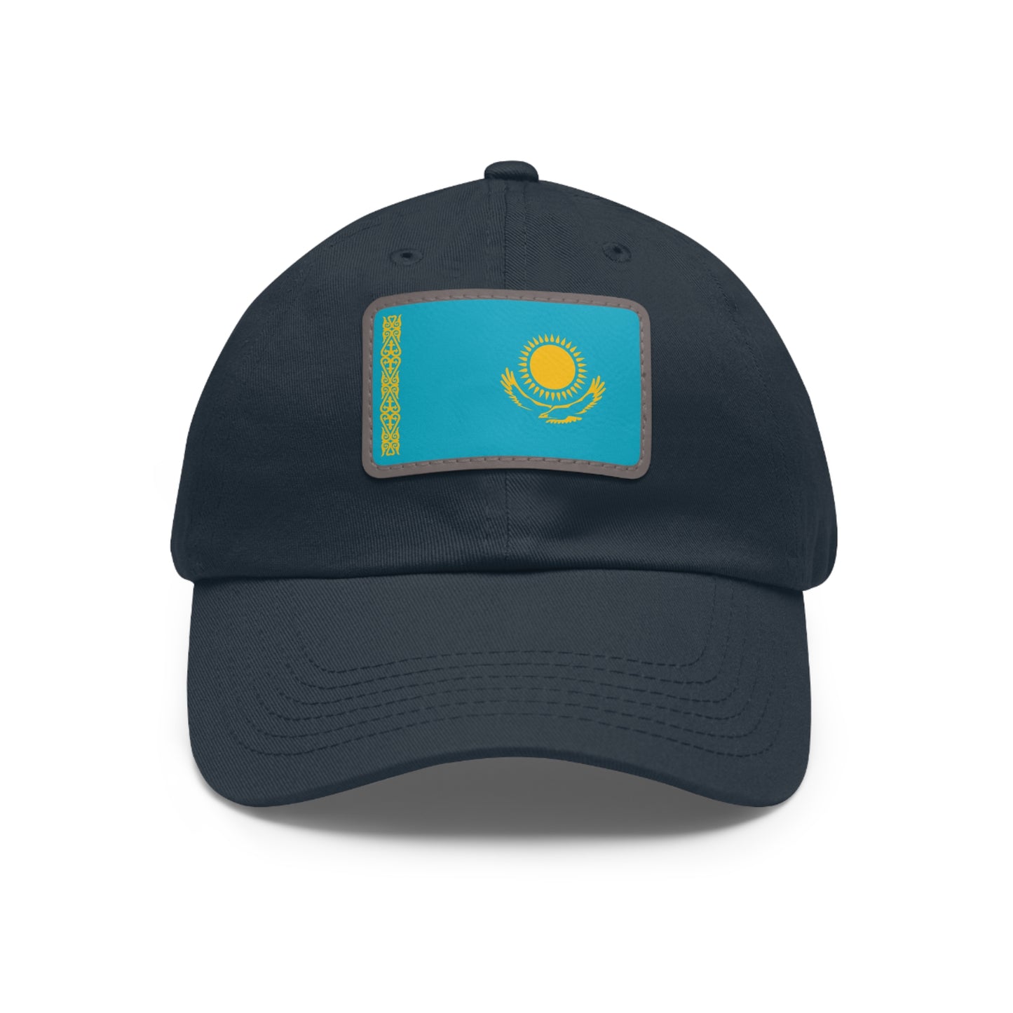 Kazakhstan Leather Patch Hat