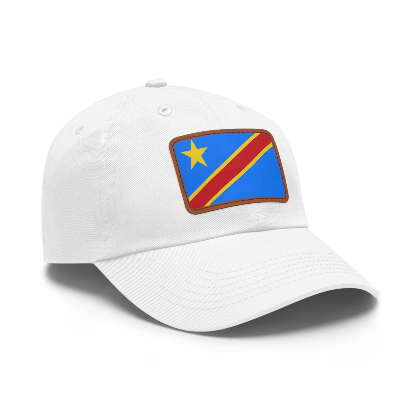 Democratic Republic of the Congo Leather Patch Hat