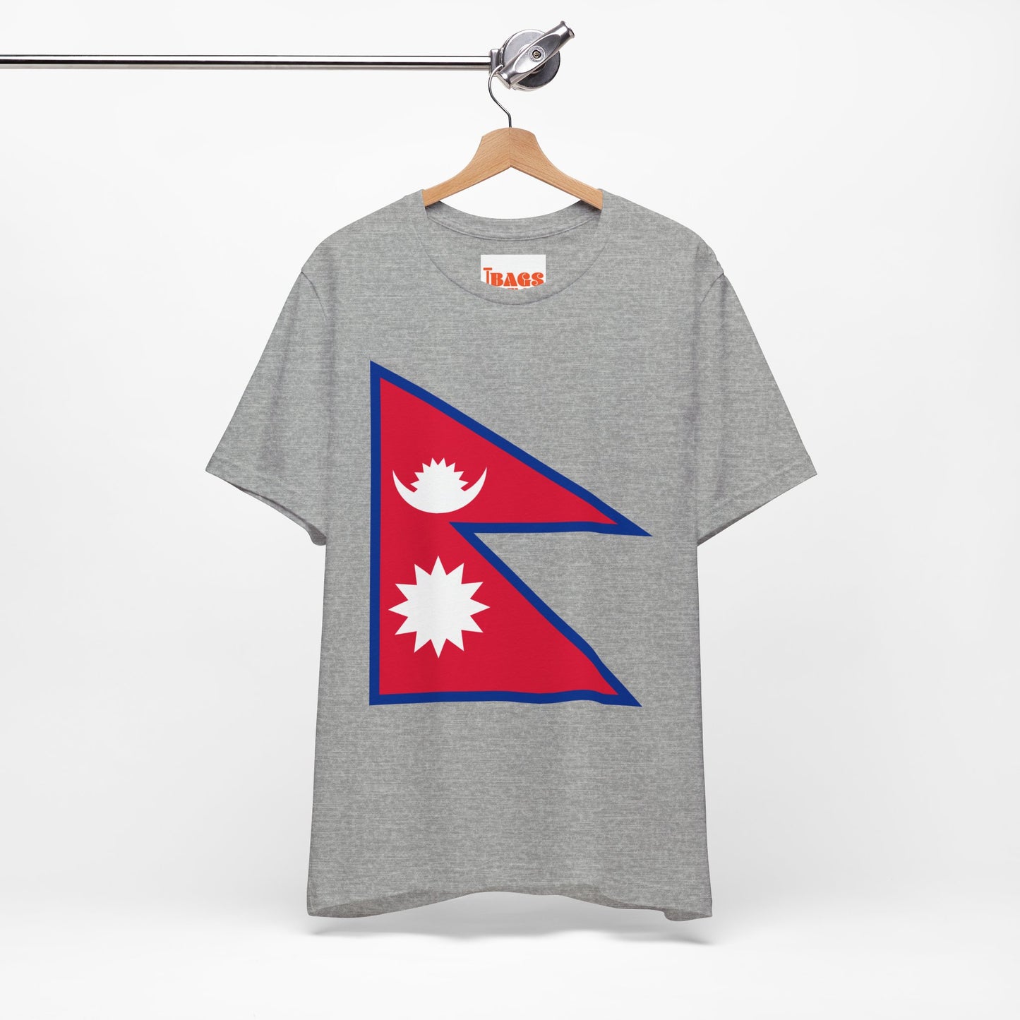 Nepal Flag on T-shirt