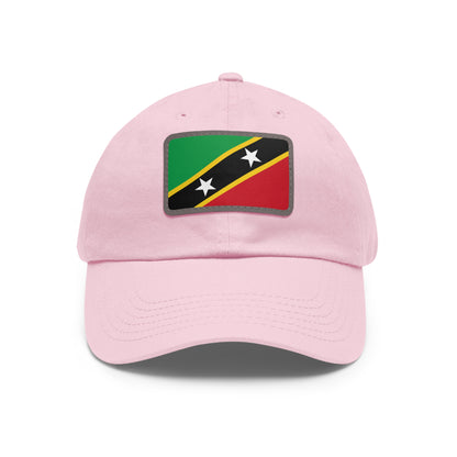 Saint Kitts and Nevis Leather Patch Hat