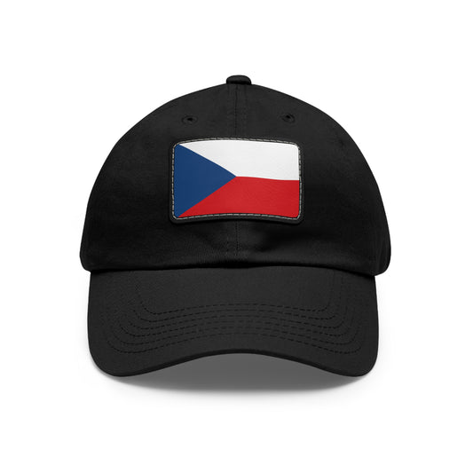 Czech Republic Leather Patch Hat