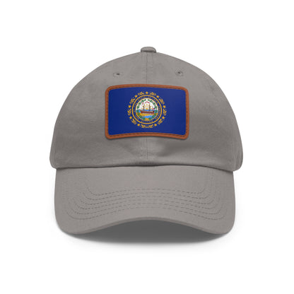 New Hampshire Leather Patch Hat