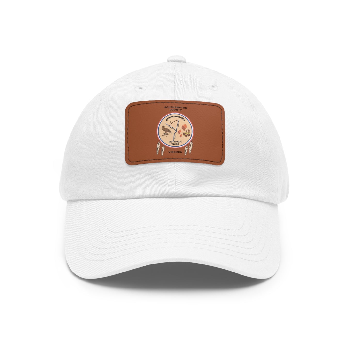 Cheroenhaka-Nottoway Nation Leather Patch Hat