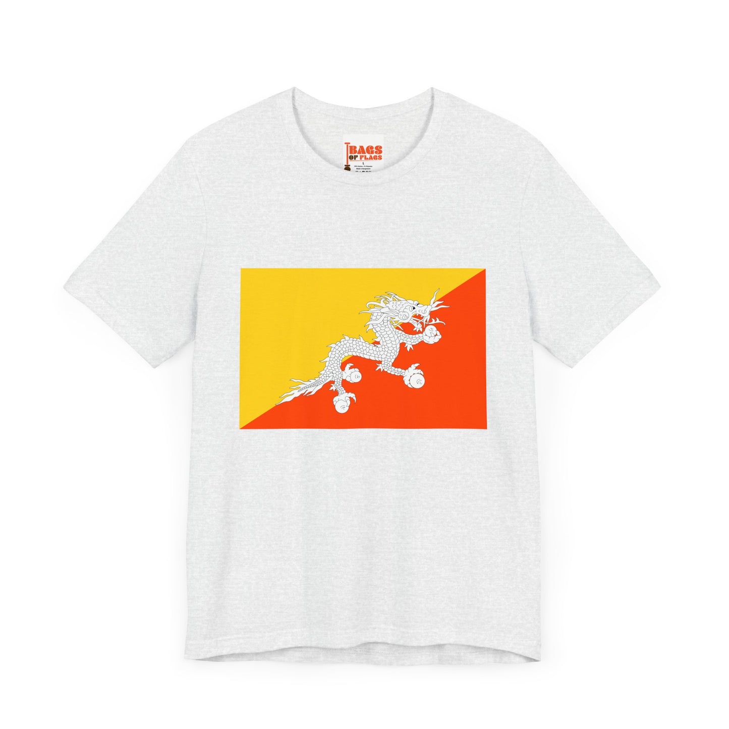 Bhutan Flag on T-shirt