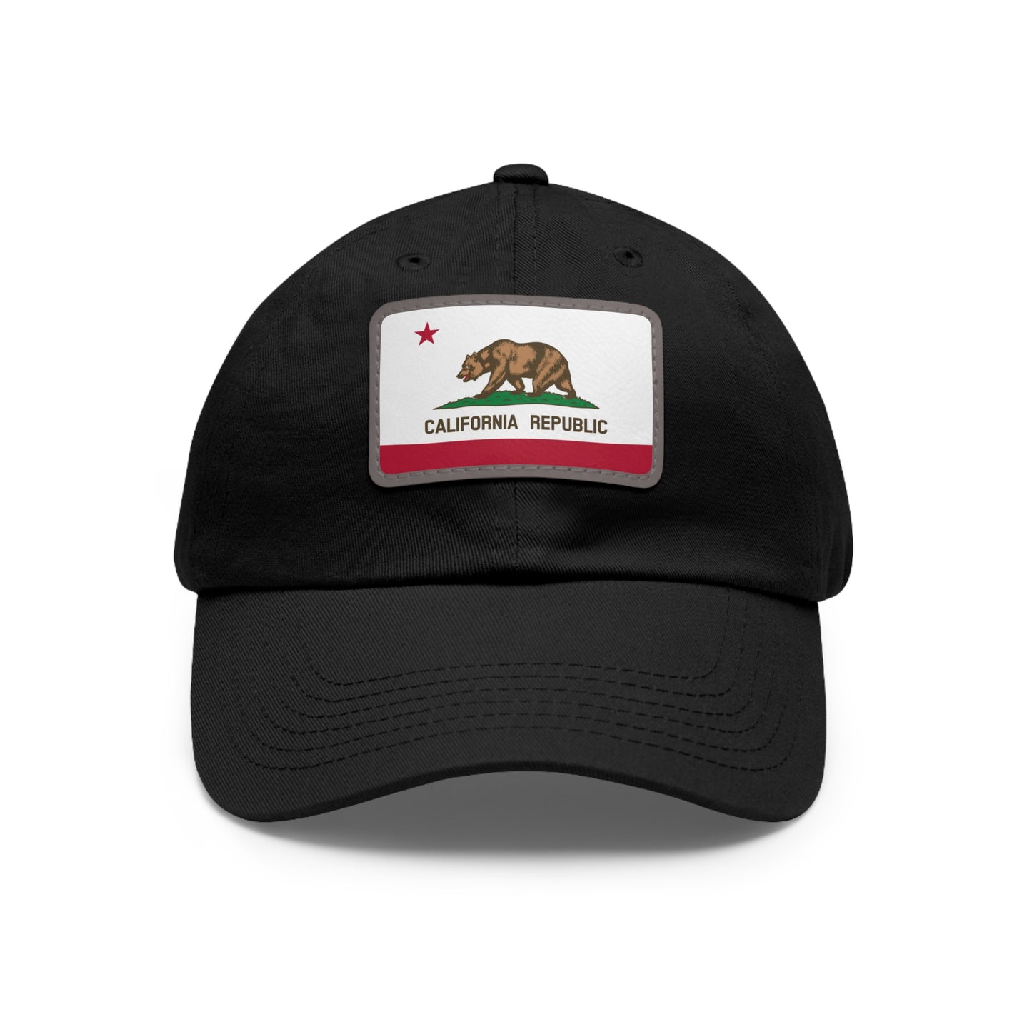 California Leather Patch Hat