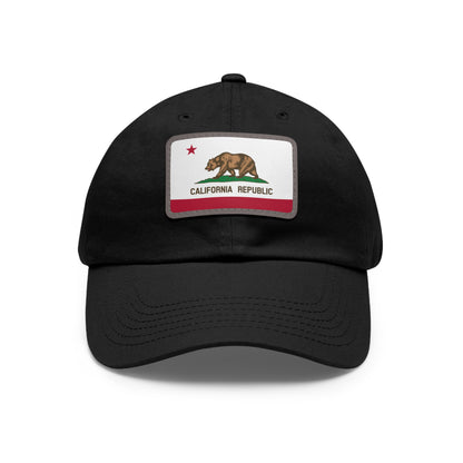 California Leather Patch Hat