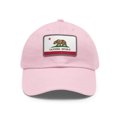 California Leather Patch Hat