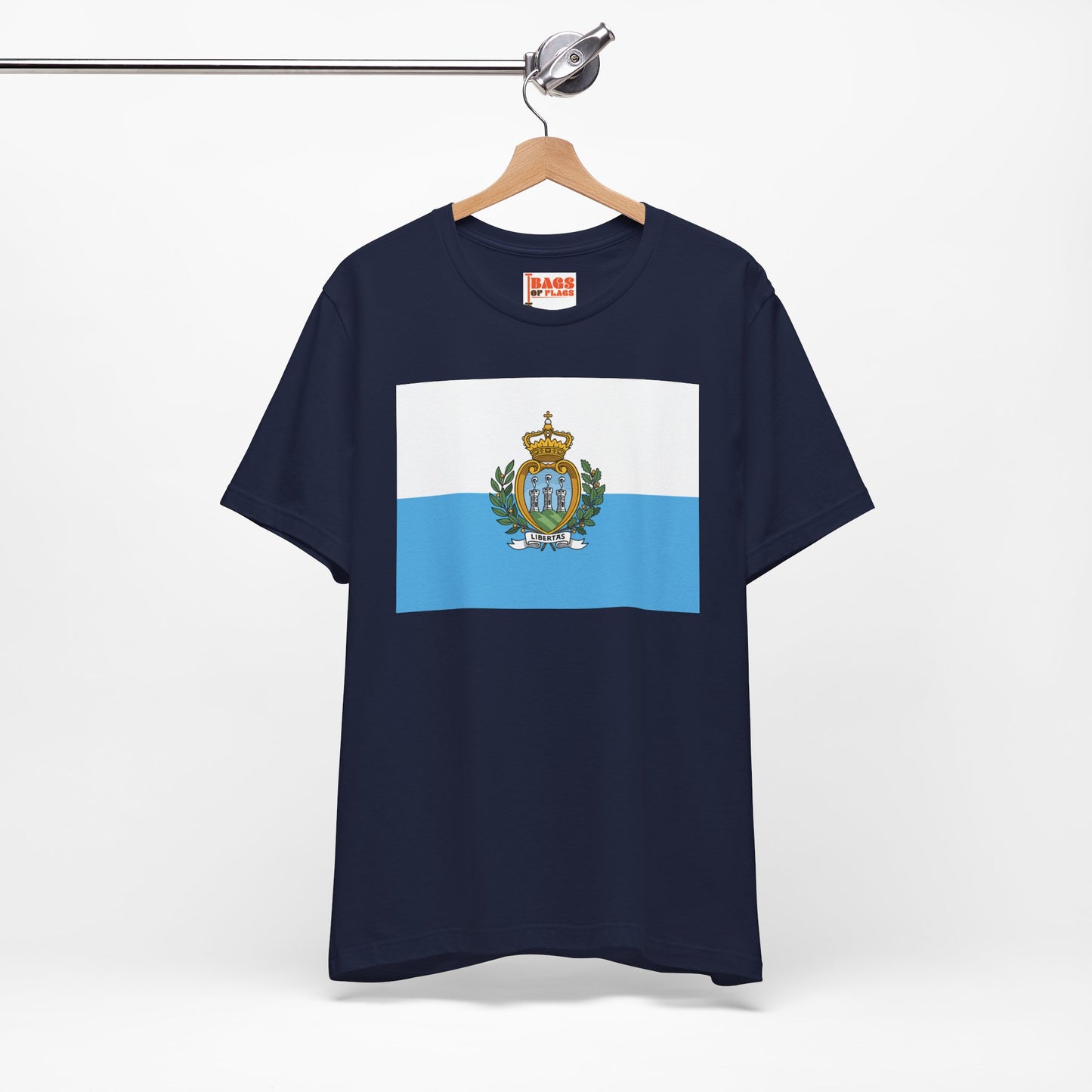 San Marino Flag on T-shirt