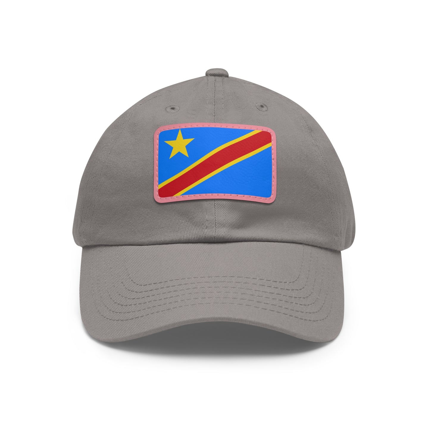 Democratic Republic of the Congo Leather Patch Hat