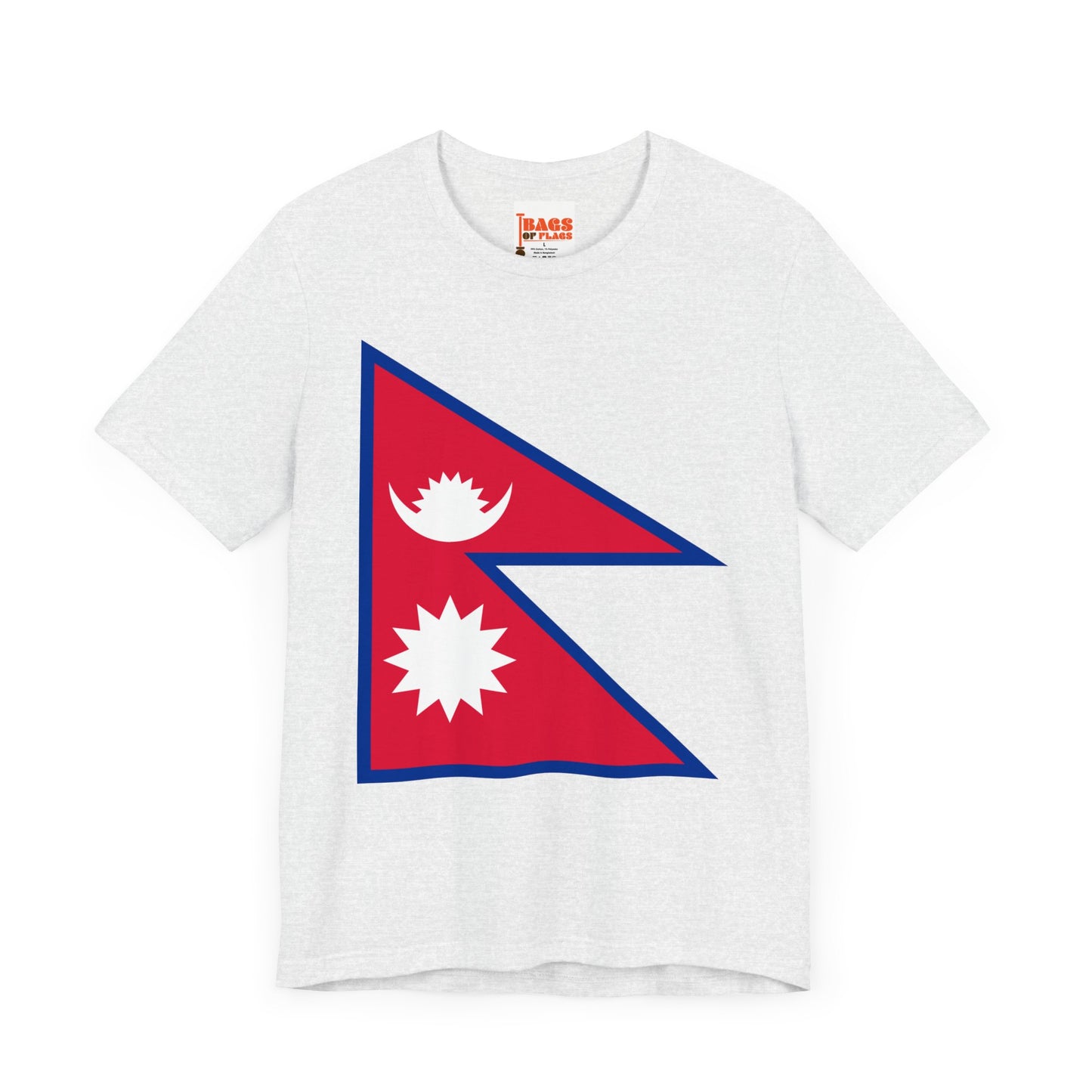 Nepal Flag on T-shirt