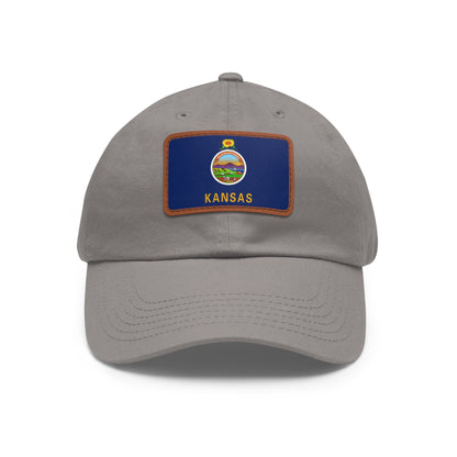 Kansas Leather Patch Hat
