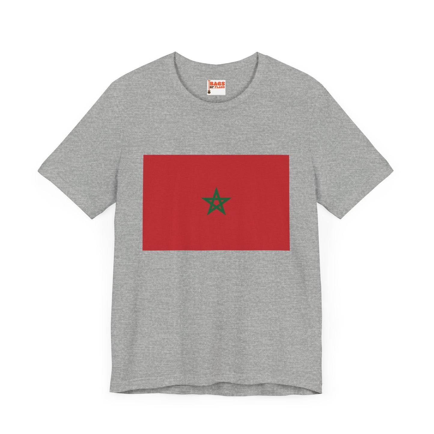 Morocco Flag on T-shirt
