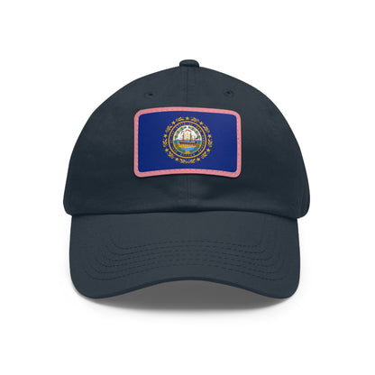 New Hampshire Leather Patch Hat