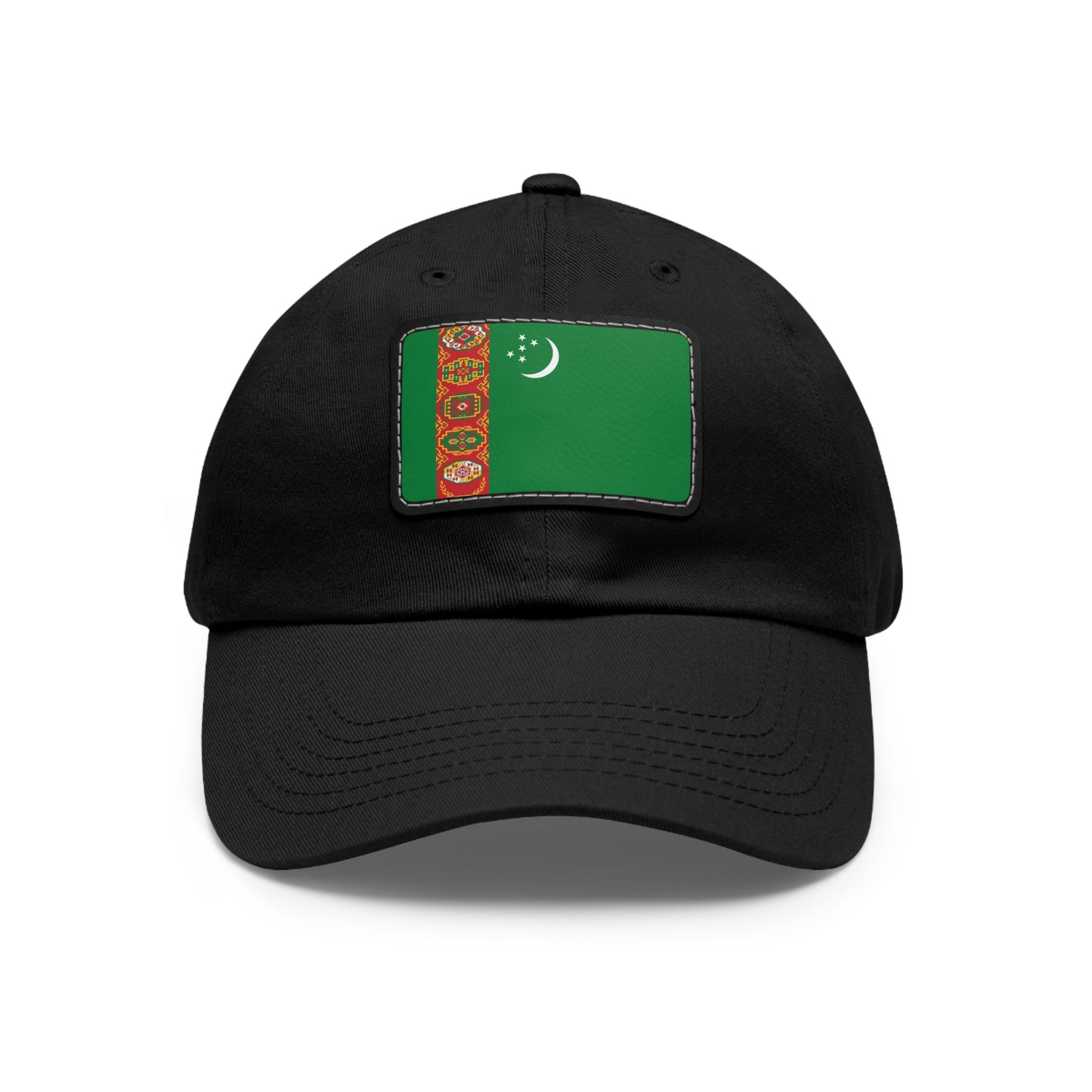 Turkmenistan Leather Patch Hat