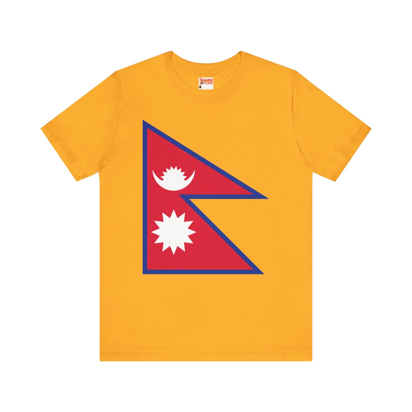 Nepal Flag on T-shirt