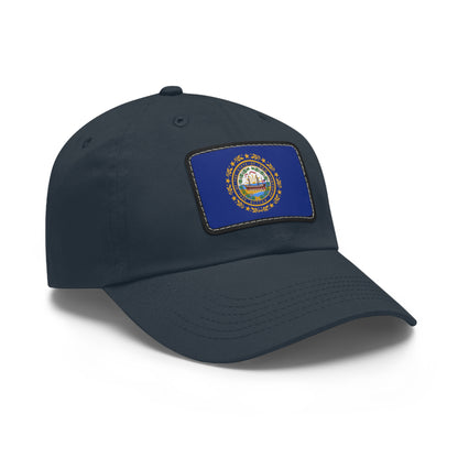 New Hampshire Leather Patch Hat