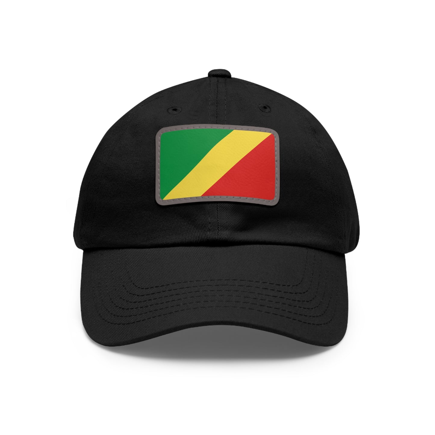 Republic of the Congo Leather Patch Hat
