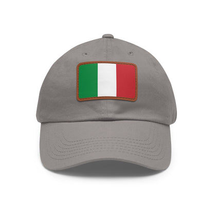 Italy Leather Patch Hat