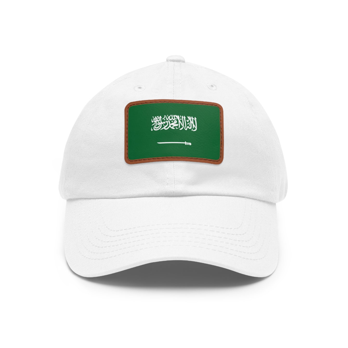 Saudi Arabia Leather Patch Hat