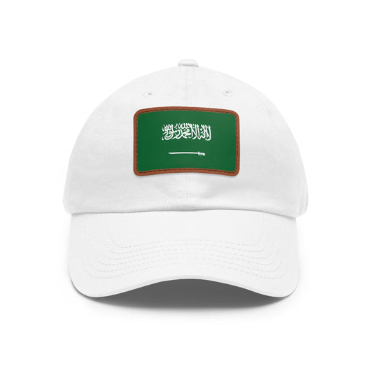 Saudi Arabia Leather Patch Hat