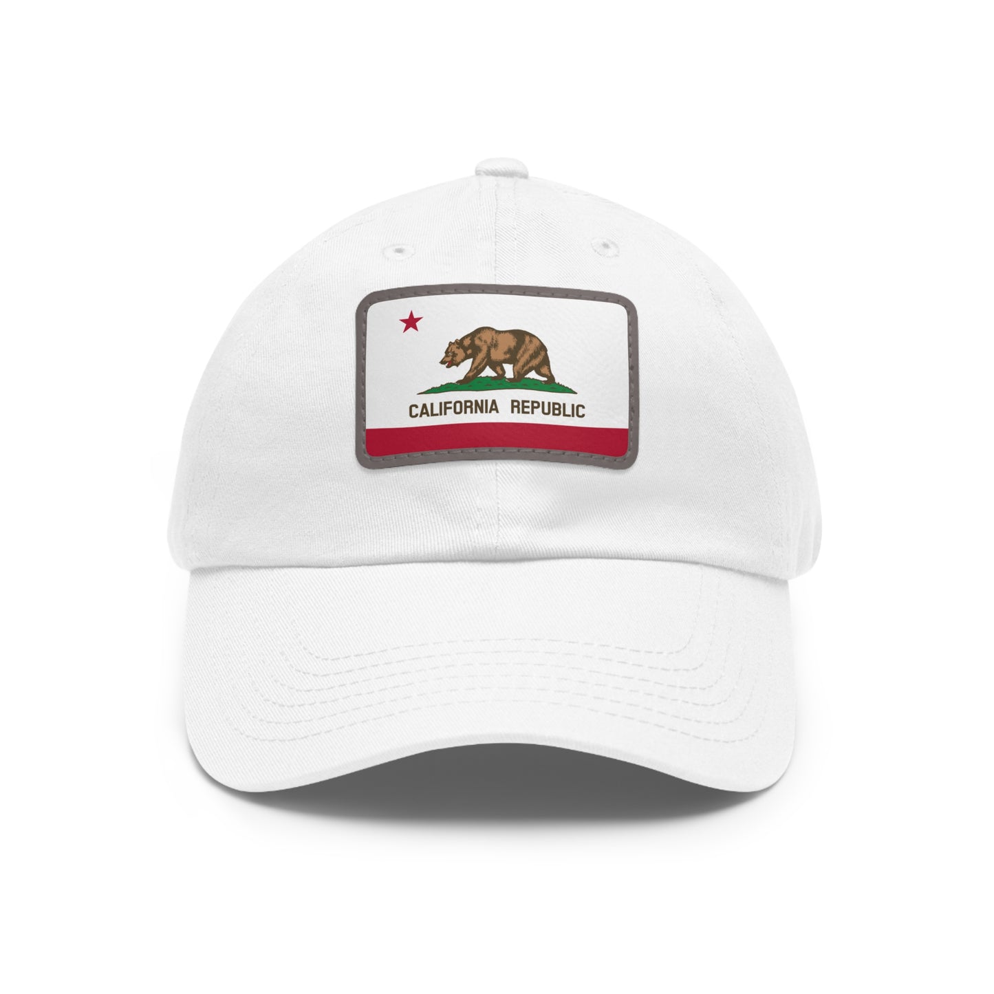 California Leather Patch Hat