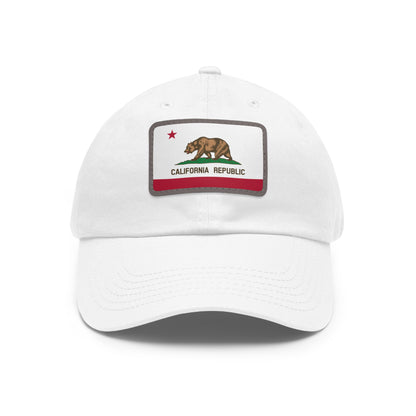California Leather Patch Hat