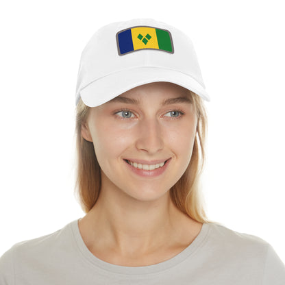 Saint Vincent and the Grenadines Leather Patch Hat