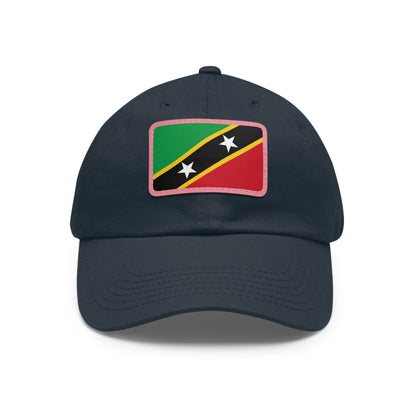 Saint Kitts and Nevis Leather Patch Hat