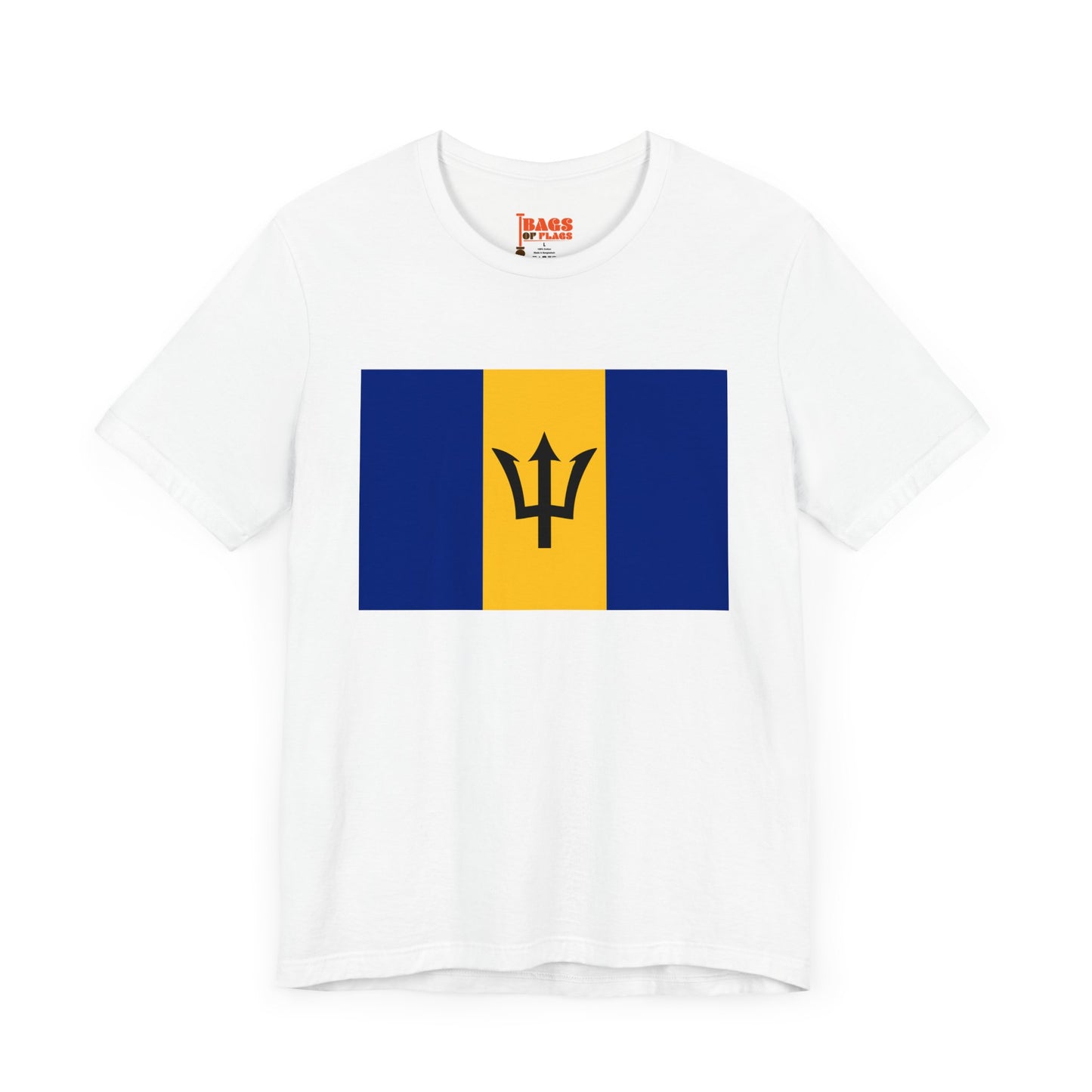 Barbados Flag on T-shirt