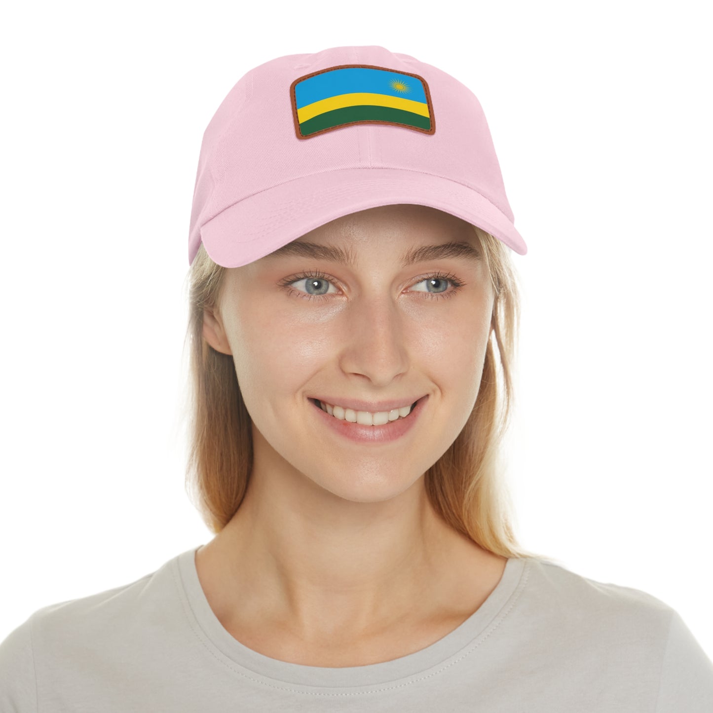Rwanda Leather Patch Hat