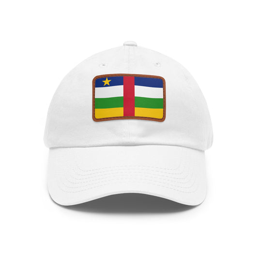 Central African Republic Leather Patch Hat