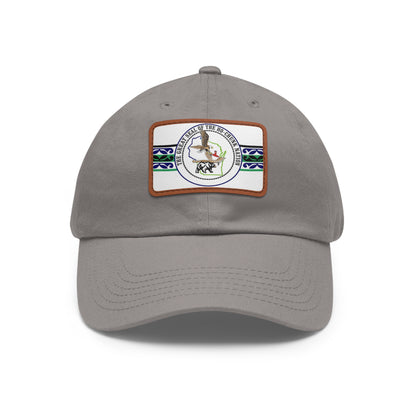 Ho Chunk Leather Patch Hat