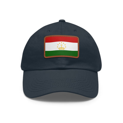 Tajikistan Leather Patch Hat