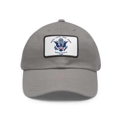 US Coast Guard Leather Patch Hat