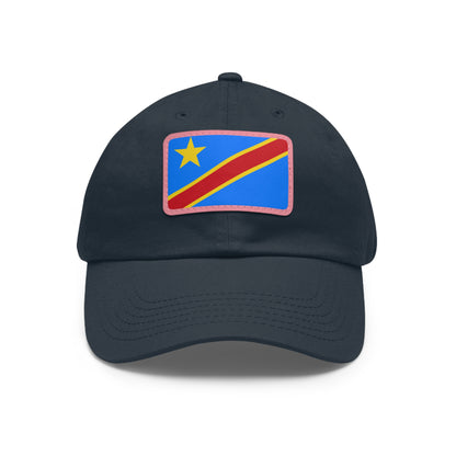 Democratic Republic of the Congo Leather Patch Hat