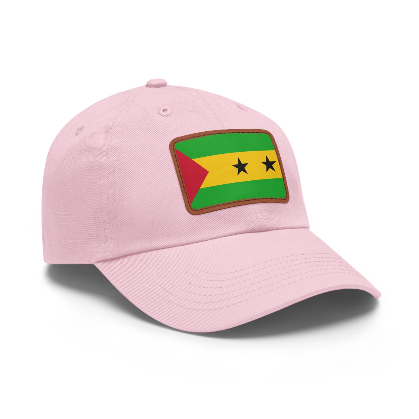 Sao Tome and Principe Leather Patch Hat
