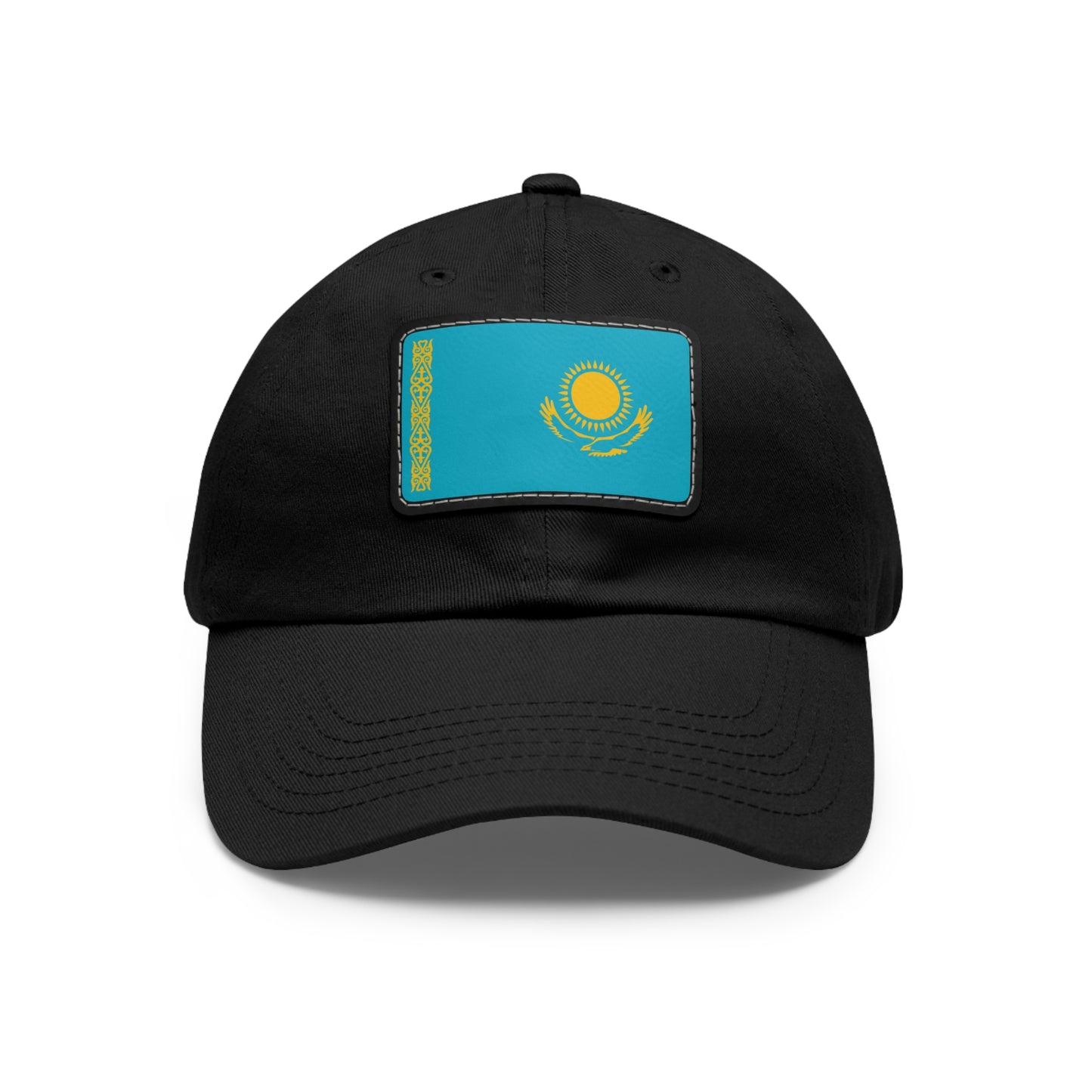 Kazakhstan Leather Patch Hat