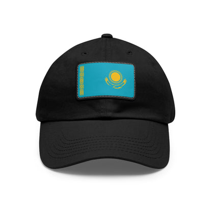Kazakhstan Leather Patch Hat