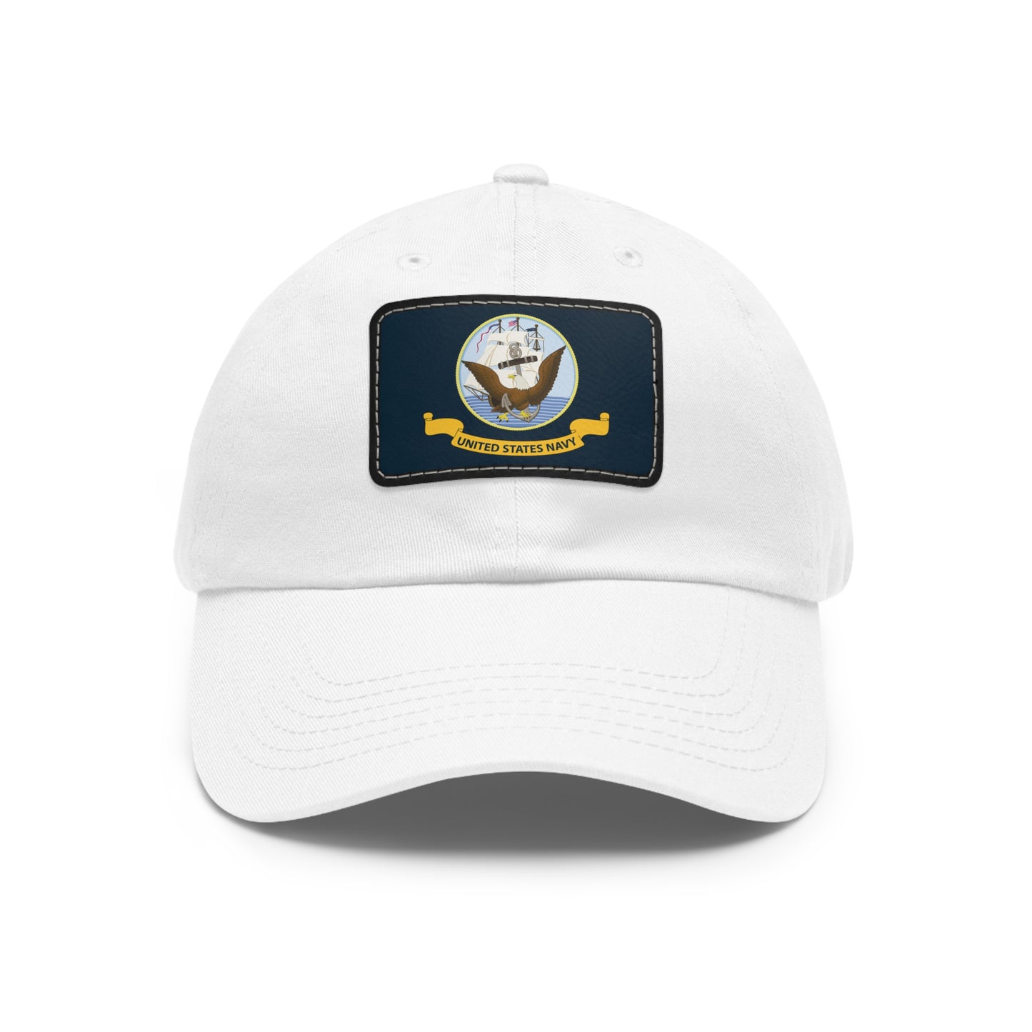 US Navy Leather Patch Hat