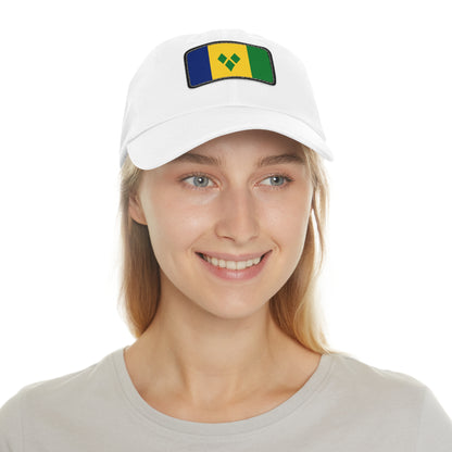 Saint Vincent and the Grenadines Leather Patch Hat