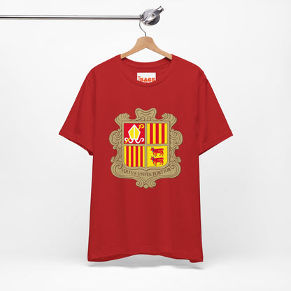 Andorra Coat-of-Arms Inspired T-shirt